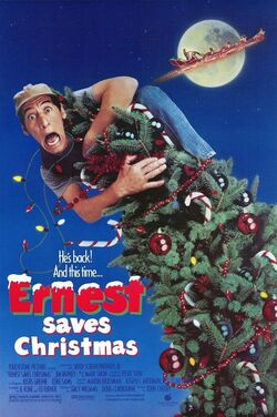 Ernest saves christmas poster