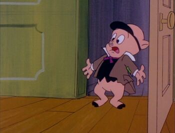 Porky as Bob Cratchit