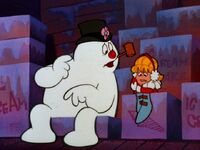 Frosty notices Karen is freezing