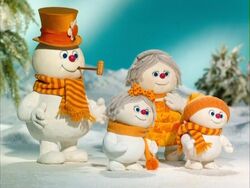 Frosty's stop-motion family