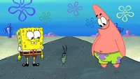 Patrick with SpongeBob and Plankton in "SpongeBob's Road to Christmas".