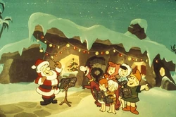 Flintstones caroling artwork