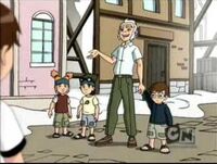 The kids resembling characters from Naruto