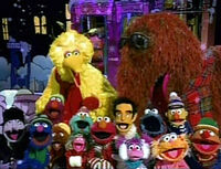 Big Bird and friends in Elmo's Christmas Countdown