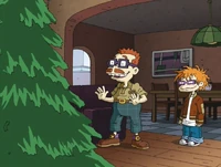 Chuckie showing Chas the tree.jpg (120 KB) Chuckie shows Chas the tree.