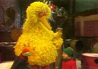 Big Bird, Patty, and Kermit.