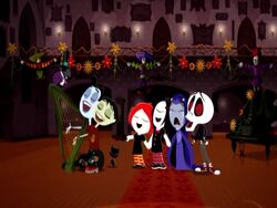 Ruby Gloom and the gang singing