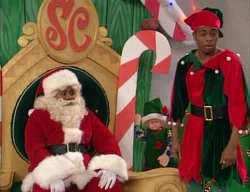 Kenan and Kel as Santa and his helper
