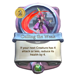 Vanescula Culling the Weak