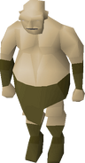 An Ogre trader, as they appear in Old School RuneScape.