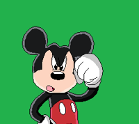 Mickey angry