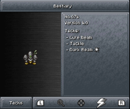 Pestaña de técnicas