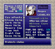 Error de descripción del Casco sombrío (SNES/PS1).