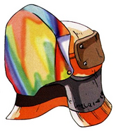 Casco irisado