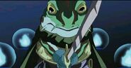 Frog braces for the assault against Magus in the FMV.