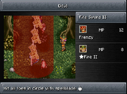 Fire Sword II as seen in the Dojo.