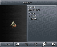 "Techs" tab
