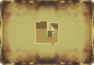 Minimap of the house's first room as seen in the DS release.