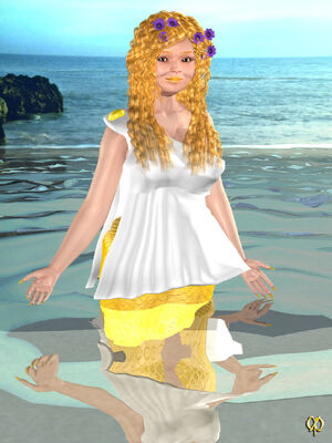 The mermaid princess of the Roman sea