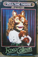 A promotional poster containing Foxy.