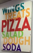 Wings Treats Pizza Painting