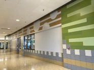 Wall on inside of Greenwood Mall (June 2024)