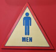 Default Men Signage