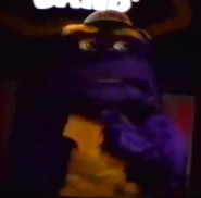 Mr. Munch Half-Bodied Cyberamic wearing the Munch cap