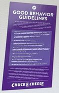 Good Behavior Guidelines Signage