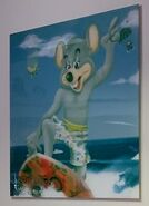 Surfing Chuck Painting