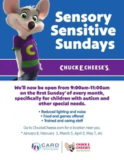 A Sensory Sensitive Sundays promotional image.
