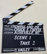 Showbiz and Me Clapboard Signage (Asheville, NC Version)