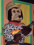 The full-bodied animatronic in more modern clothing