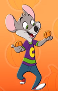 Animated Rockstar Chuck E. Cheese from the music video "Pumpkins in my Pockets" by artist Austin Traylor