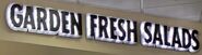 Garden Fresh Salads Signage