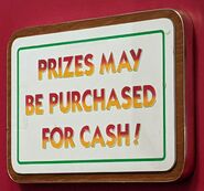 Cash For Prizes Signage