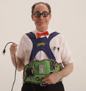 He wears his Abra Cadabra as seen in Spring 2013.