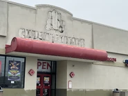 The building during renovation, with the Phase 3 sign missing