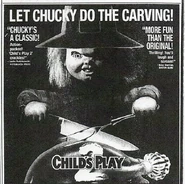 Child's Play 2 newspaper advertisement.
