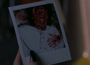 Damien's fake death photo in Bride of Chucky.