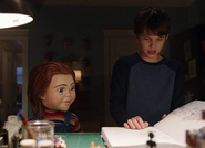 Chucky with Andy in Child's Play.