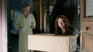 Nica and Sarah receiving a package in Curse of Chucky.