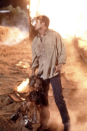 Jesse carrying Tiffany's burnt body in Bride of Chucky.