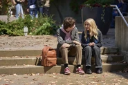 Grant reconciling with Lexy in the Chucky episode Death Becomes Her.