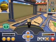 Emery watching a black Brewster character and Wilson play hide-and-seek