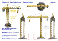 Plans for the Giant Tower Crane’s textures