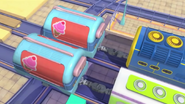 The cars with their new updated couplers