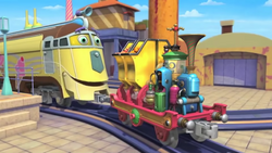 乳液・ミルク chuggington Chuggington Look-Alive Koko, Wilson Or Brewster With 6Pc