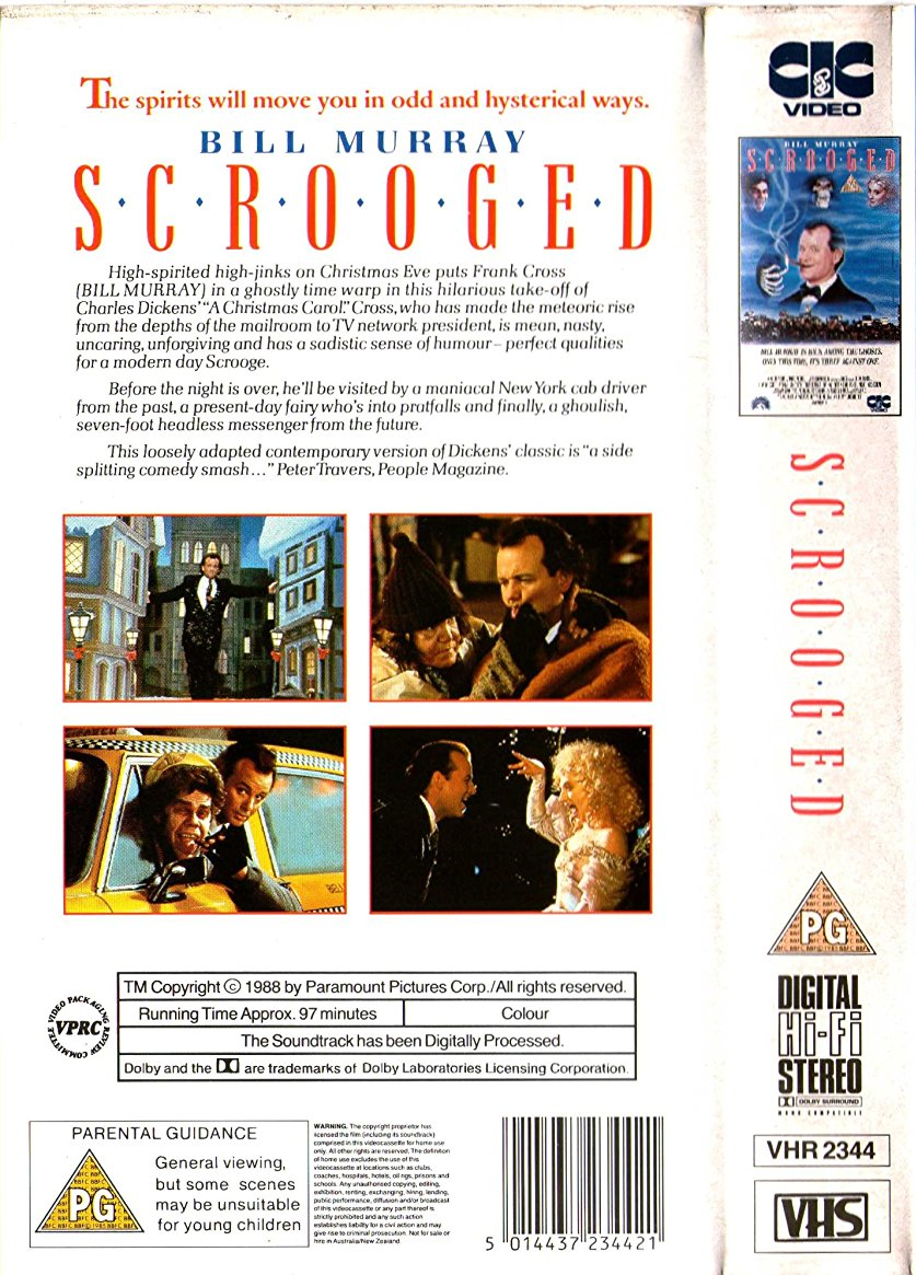 Scrooged | CIC Video with Universal and Paramount (UK) Wiki