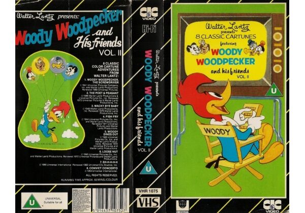 Woody Woodpecker and His Friends Vol. II CIC Video with